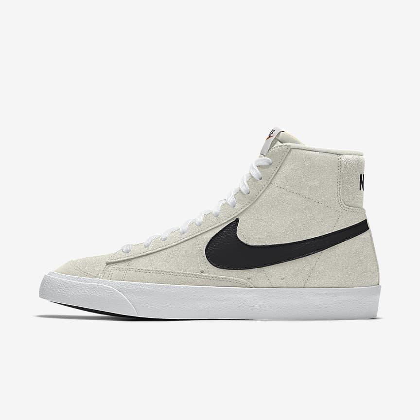 Giày Nike Blazer Mid '77 By You Nam Xám Đen